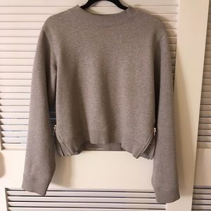 Acne Studios Grey Bird Sweatshirt with side zips S